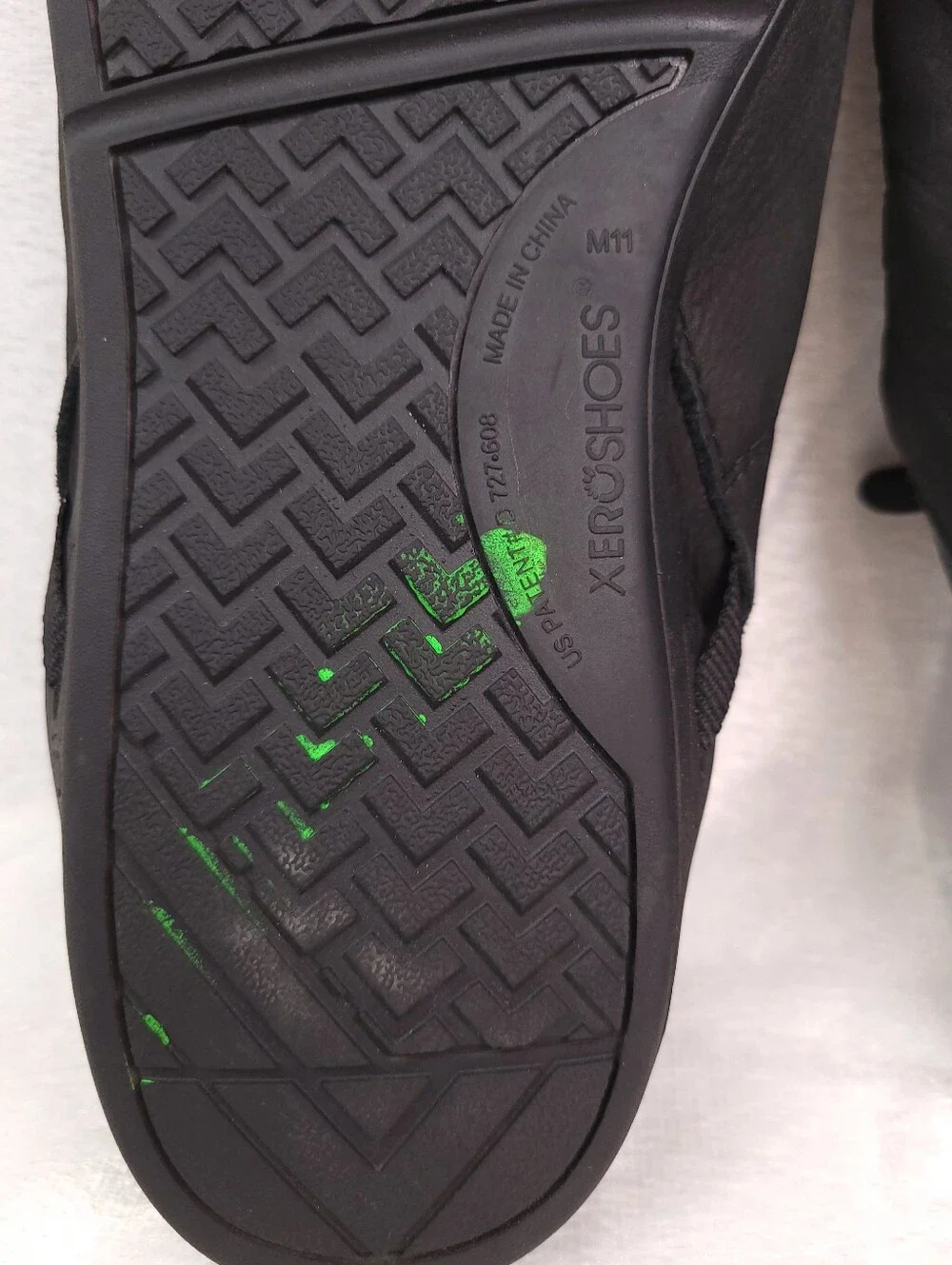 Xero Shoes Mens 11 Hana Minimalist Barefoot Shoes Black Leather